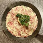 杏樹亭 岸根店 - 上から見た「上ネギタン塩」