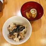 いざかや しん - 松茸ご飯と松茸のお吸い物(リクエスト料理)です(o^^o)