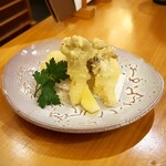 いざかや しん - 名残の鱧と旬の舞茸を天ぷらで頂きました(o^^o)