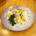 いざかや しん - 鱧と舞茸の天ぷら(リクエスト料理)です(o^^o)
