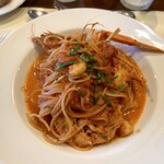 アチェーロ - 手長海老のトマトクリームソース