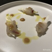 DADA - 真鯒の昆布締め茗荷のヴィネグレット