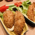 角上魚類 ふじみ野店 - 大粒牡蠣フライ、エビフライ