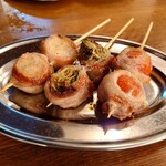 博多うずまき - エノキ巻串・レタス巻串・プチトマト巻串