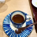 うさぎ - 甘味（蕎麦粉入り寒天の黒蜜かけ）