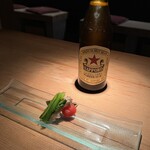 小橋金造商店 - いつもの赤星と突き出し