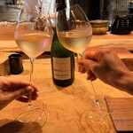 鶏匠 催 - シャンパーニュで乾杯