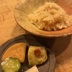 鶏匠 催 - お漬物も美味しかったぁ