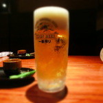 銀や - ■乾杯～～！一人でね。。。