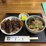 めん処すゞき - ミニみそカツ丼セット