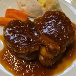 キッチン ブルー グローブ - 正面から、マスクを取ると中華風な香り？