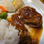 キッチン ブルー グローブ - かなり大きめなブロック