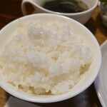 キッチン ブルー グローブ - ご飯大盛りのアップ