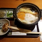 銀座 木屋 - 五目鍋焼きうどん。