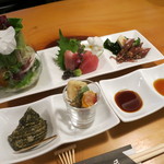 うなぎ屋酒坊・画荘 越後屋 - 26年5月　前菜盛り合わせ