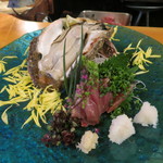 うなぎ屋酒坊・画荘 越後屋 - 26年5月　隠岐岩牡蠣、鰹タタキ