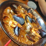 alfredo - 魚介のパエリア