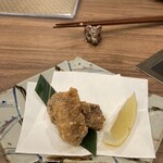 ももんじや - 鹿肉の唐揚げ。これは絶品です♪