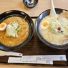 レストラン岩泉 - 龍泉洞黒豚味噌ラーメン（900円）＋牛乳ラーメン　900円