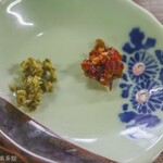 ヨコクラうどん - 特別に戴いた薬味