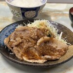 お食事 まるやま - リブロースしょうが焼き定食 ¥1900