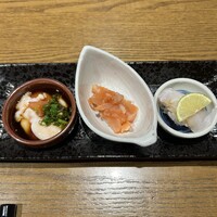 焼きふぐ 優ふく 北新地店 - 白子ポン酢・ふぐの明太子和えふぐ寿司