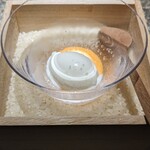 NH - 日本酒や酒粕のアイスクリーム 日本酒や酒粕のアングレーズソース 高知県のオリジナルの塩