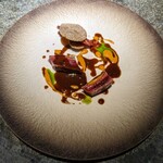 NH - 手前 雷鳥 トリュフの下にフレッシュのセップ茸のソテー ソースサルミ ソースサバイヨン