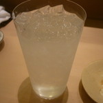 すし処 ひさ田 - 麦焼酎天草（熊本）水割り二杯目