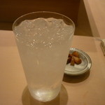 すし処 ひさ田 - 麦焼酎天草（熊本）水割り三杯目