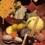 いも膳 - 名物八寸これを食べなきゃ始まらない！秋の彩りに目を見張る〜素敵な秋のお庭を眺めている気分〜❤