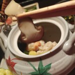 いも膳 - ✨松茸リフト〜手が震えて、心も震えてちょっとピンボケが却ってリアルでしょ。（笑）(※⌒,_ゝ⌒※)