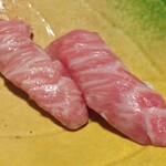 いも膳 - 先付け〜青森大間のカマトロ、とても希少な部位のマグロの頭の部分はクチの中でとろけて消えていたぁ〜❤v(※⌒,_ゝ⌒※)v❤