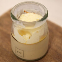 EX marunouchi - 魚介のパエリアコース 2970円 の自家製プリン
