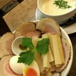 ラーメン家 みつ葉 - 豚CHIKIつけ麺-全増し(2014/5)
