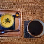 irie + garden & cafe - かぼちゃのふわふわムースと季節のコーヒー
