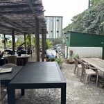 ペスカトーレ - テラスも広い