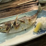 番屋ながさわ - アジ塩焼き