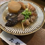 大橋 - なす、大根、すじ硬め、柔らかめ