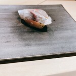 むら上 - マアジ。柚子胡椒とネギ。