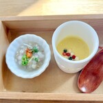 酒楽亭 空庵 - 前菜(汁・穀)