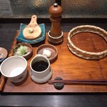 手挽きそば 一心 - 辛汁、薬味、天つゆなど