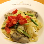 후레스킷시마 - 宮古産カキと春の山菜のバターソース