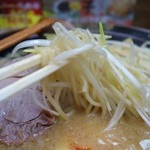 ラーメン青木亭 - （2014/3月）「定番ネギチャーシュー　味噌　小」の麺