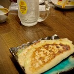 朋友雑穀食府 - 大きい春雨入り餃子って書いてましたが、ニラ餃子です