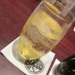 炭焼うな富士 - 梅酒ソーダ割り