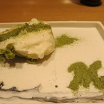 神保町 傳 - クリームチーズと白インゲンのティラミス風