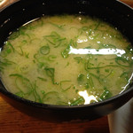 Izakaya Nakatsu - 焼きおにぎりとしじみ味噌汁を頂きました。