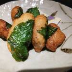 魚処 天悟 - 大和芋のとろろ揚げ