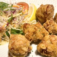 鶏料理 清水 - 鶏もも肉のスパイス唐揚げ定食1,500円税込